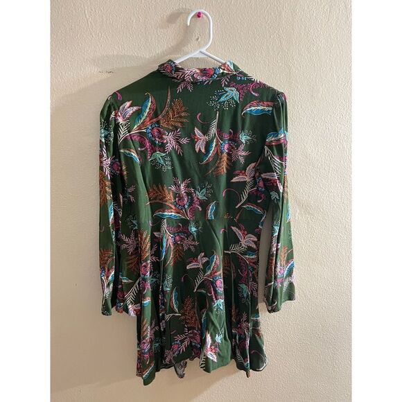 Anthropologie Jaase Mixed Print  Multicolor Pattern Top Size Medium - Picture 3 of 4
